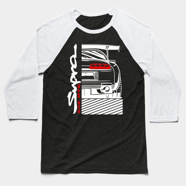 Supra Turbo 2JZ GTE Baseball T-Shirt by gaplexio